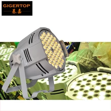 TIPTOP 54x3 W теплый белый алюминиевый Led Par свет Белая Эмаль живопись корпус 4/8 CH DMX-512 диско DJ Освещение стробоскоп свет