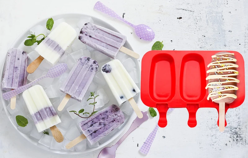 EPASUN 3 сетки силиконовый замороженный лоток для льда Pops Cream Popsicle сок плесень конфеты бар форма производитель поп-леденцовый торт плесень для мороженого