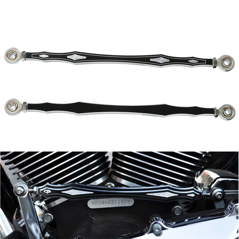 Black CNC Gear Shift Lever Shift Linkage 330mm For Harley Electra Glide
