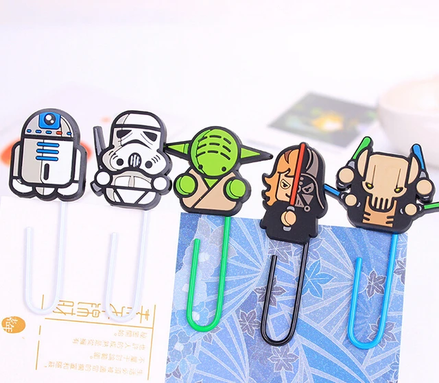 Novelty Star Wars Paper Clip Bookmark Promotional Gift Stationery