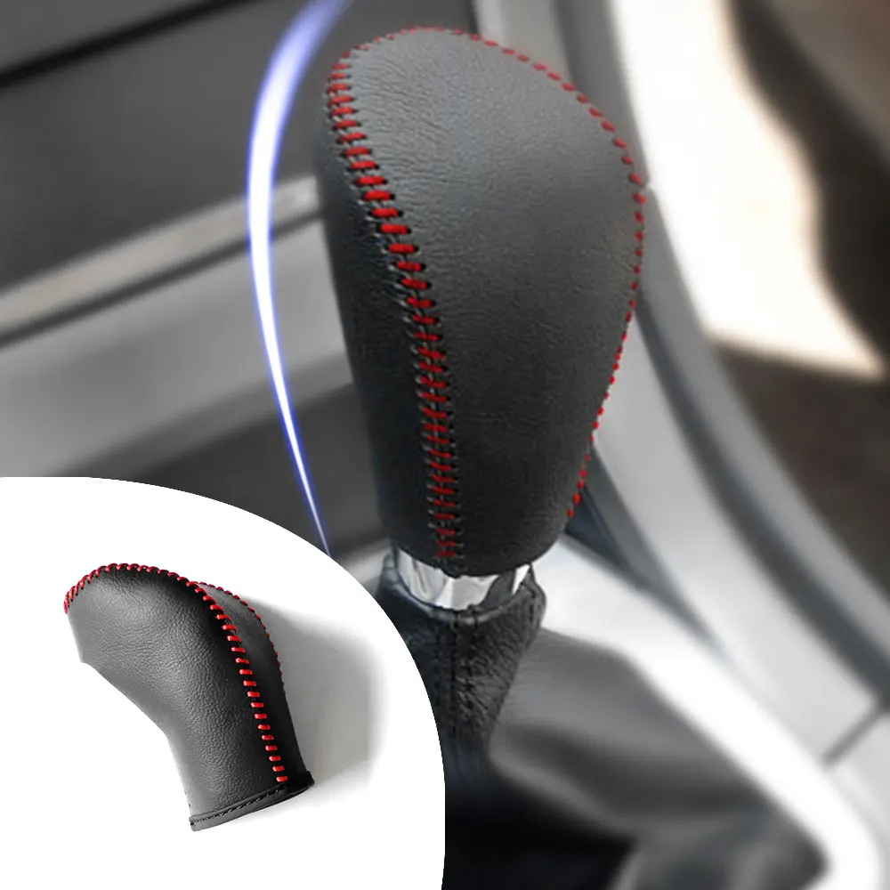 

Car Gear Cover PU Leather For FORD S-MAX 2007-2008 Gear Shift Knob Cover Shift Boot Car Interior Accessories