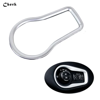 

For Jeep Renegade 2015 2016 ABS Chrome Adjustment Headlight Switch Decorative Frame