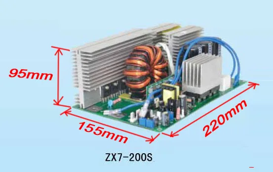 Circuit board of ZX7 250 IGBT PCB Single board for IGBTdc inverter welder AC220V input r welding control board 3 in 1