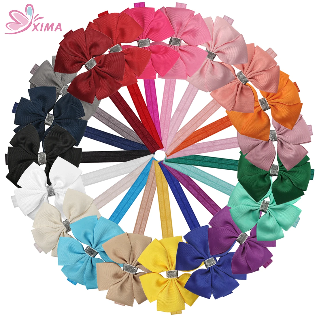 Cinta Para El Cabello De 4 Pulgadas Para Niñas 20 Colores La Cinta Para El Cabello De 4 Pulgadas Para Niñas 20 Colores La