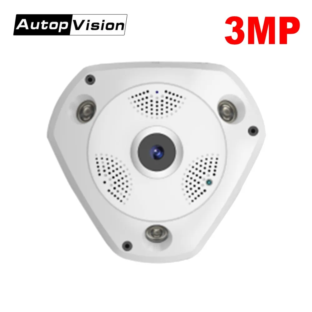 J430WD HD 3MP инфракрасная Wifi ip камера 360 градусов 3D стереоскопическая VR панорамная