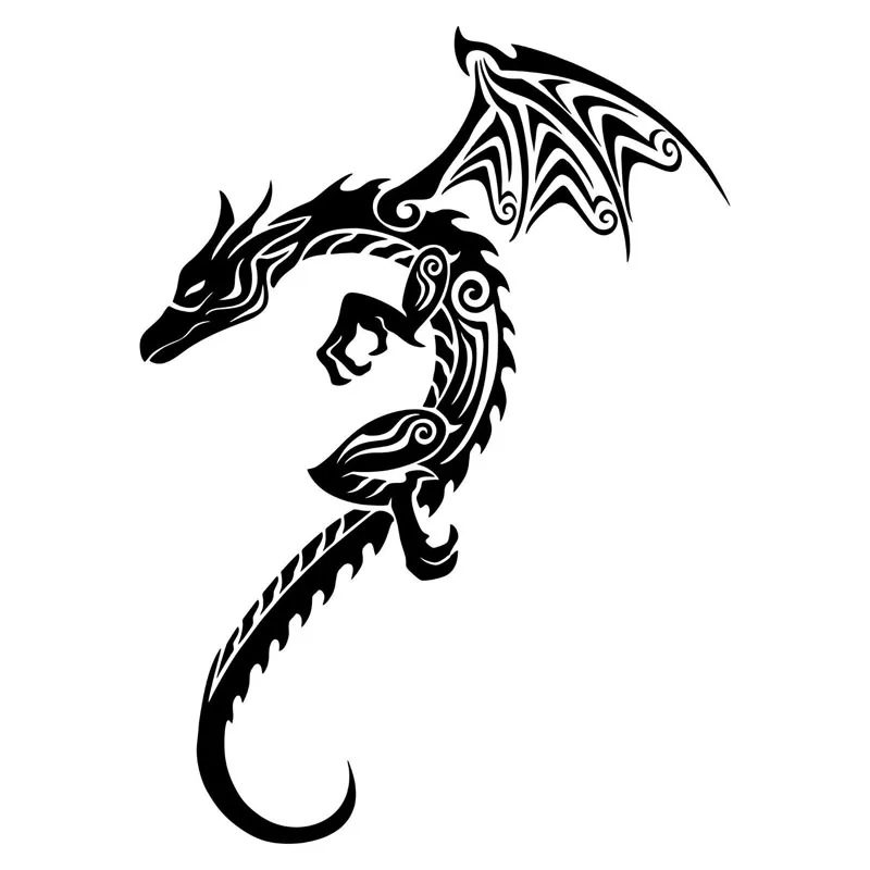 Tribal Dragon Serpent Mythical Car Truck Window Laptop Vinyl Decal Sticker