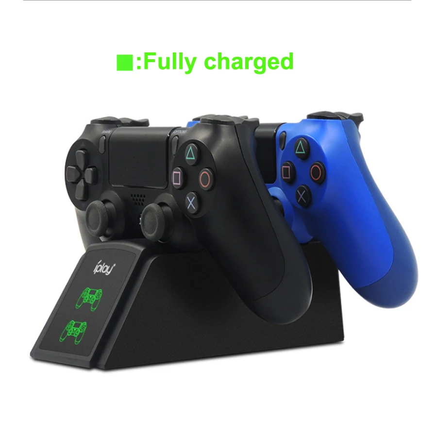 Док станция для зарядки двух геймпадов PS4 подставка быстрой Sony Playstation 4 Play PS Pro Slim
