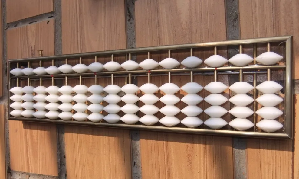 

205# 15 column High quality aluminium Abacus Chinese soroban Tool In Mathematics Education for student XMF039