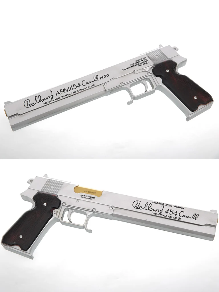 Hellsing Алукард шакал пистолет Косплэй реквизит левой Доры Guns правая рука серебро