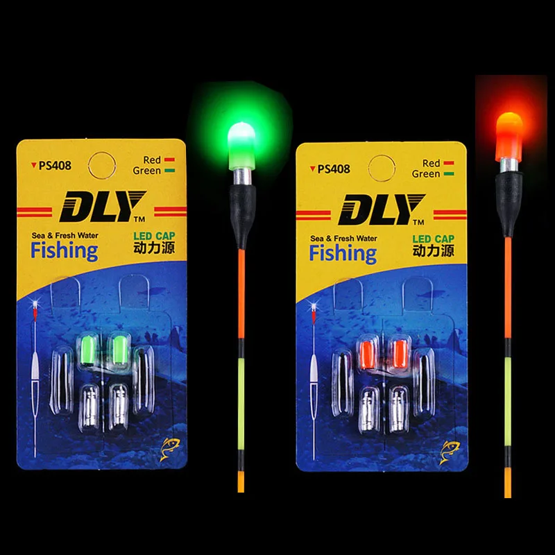 Buy 2Pcs Green/Red Electronic Fishing Floats Light LED