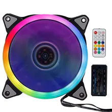 Радужное свечение Настольный ПК охлаждающий вентилятор для компьютера охлаждающий вентилятор для вентилятора охлаждающий кулер светодиодный бесшумный корпус вентилятор Радиатор