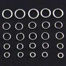 200 шт./лот, серебряное кольцо, цинковый сплав, разделенные кольца, 4 мм, 5 мм, 6 мм, 7 мм, 8 мм, ручная работа, сделай сам, серьги, ожерелье, открытые кольца, соединители