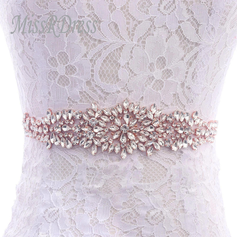 Rose gold wedding belt Clearance