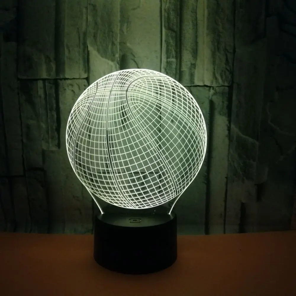 

Basketball 3D Creative Visual LED Night Light Stereo Sports Table Lamp Hot Desktop Home Decor 3D Desk Lamp Lighting Gifts