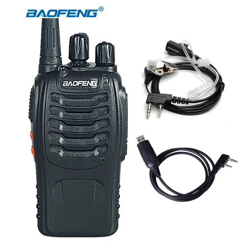 Baofeng BF-888S 5 Вт UHF 400-470 МГц портативная рация портативное радио 888S CB радио двухстороннее радио приемопередатчик коммуникатор - Цвет: headset cable