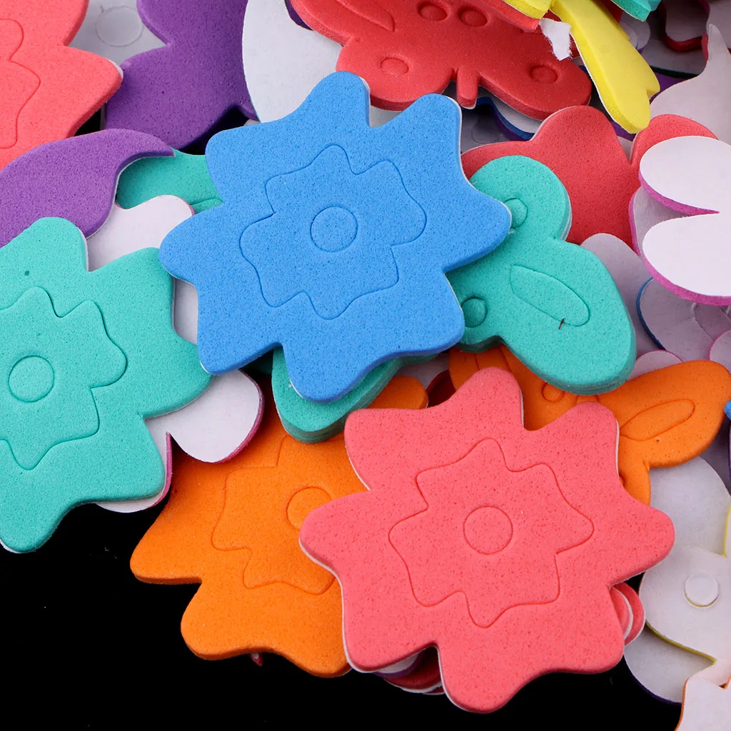 1 Set Assorted Size Foam EVA Stickers Self Adhesive Scrapbook Embellishment for DIY Card Making Scrapbooking Craft