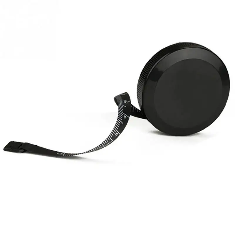 

1.5m/60inch Black Tape Measures Dual Sided Retractable Tools Automatic ABS Flexible Mini Sewing Measuring Tape