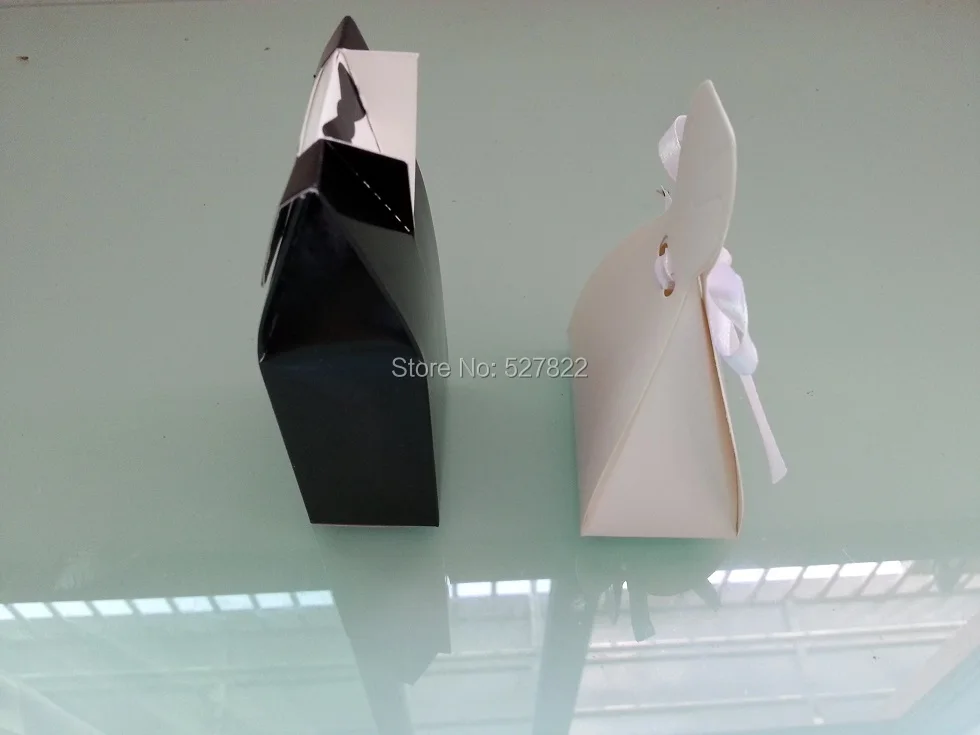 4000pcs (2000 pairs) X Bride and Groom Wedding Favor Boxes and gift box candy box with Ribbon Free Shipping2