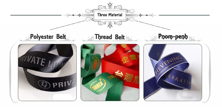 Много ширины оформите свой логотип атласная лента для рукоделия пояс из полиэстера плоский шрифт свадьба и персонализированный подарок упаковка по Рулоне