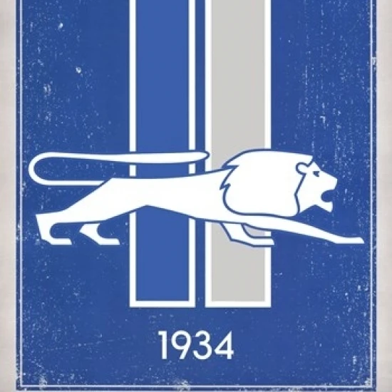 Detroit Lions - Retro Logo 2014 Laminated Poster Print (22 x 34)