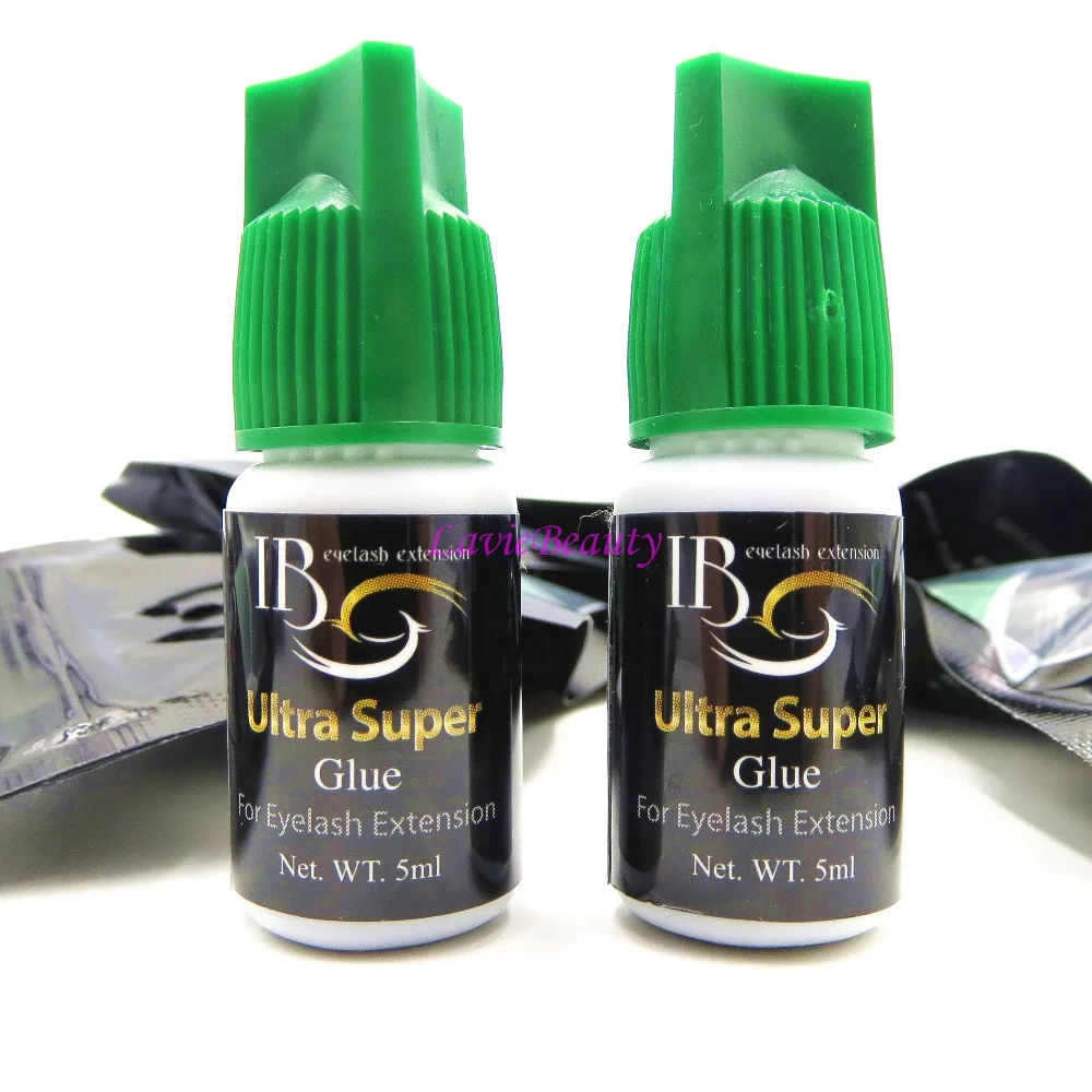 

Free Shipping i-beauty 1 bottle IB Ultra super Glue Individual fast drying eyelash extensions glue green cap 5ml/bottle