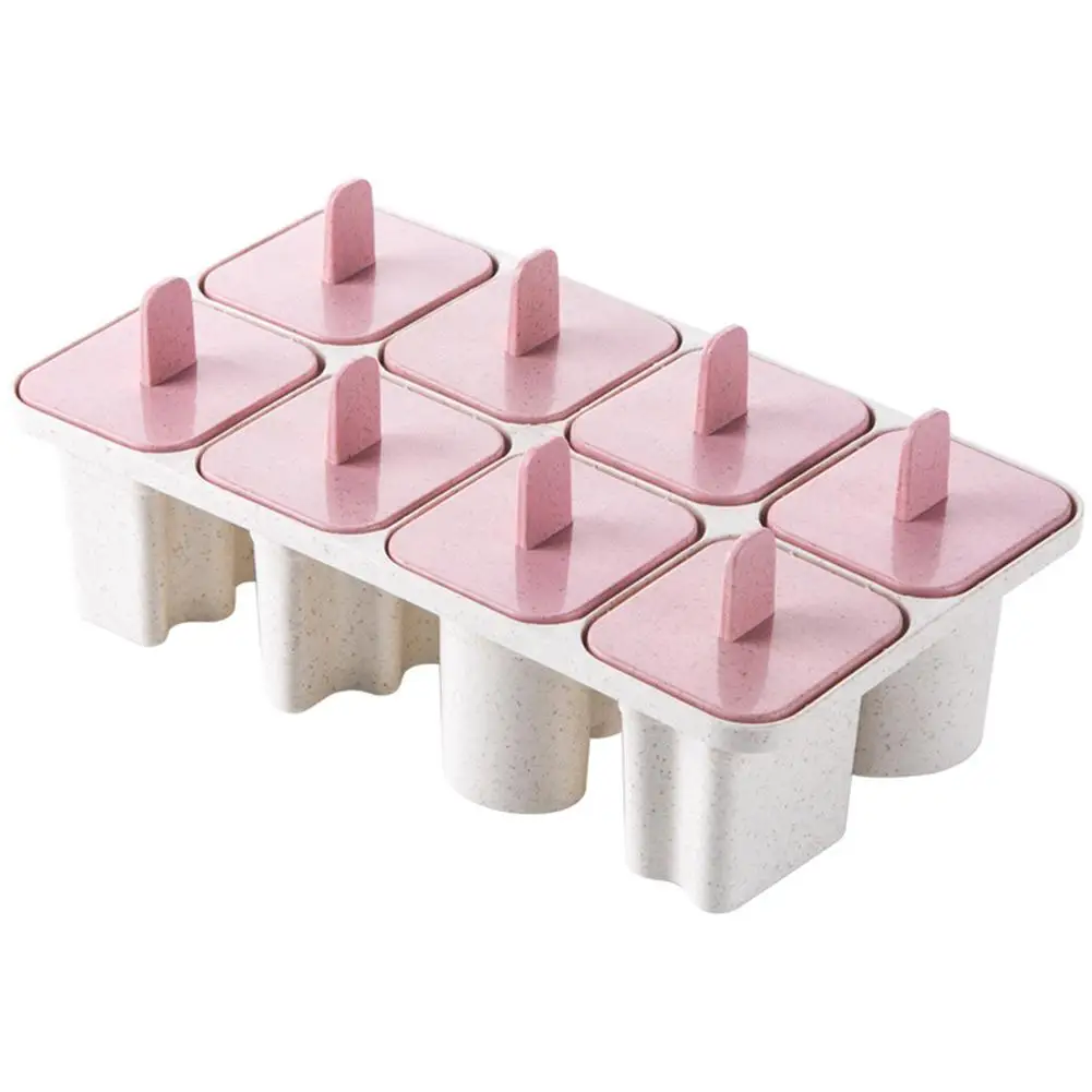 8 полости пластиковые формы силиконовые полости для заморозки мороженого формы конфеты бар делая инструмент сок формы для мороженого