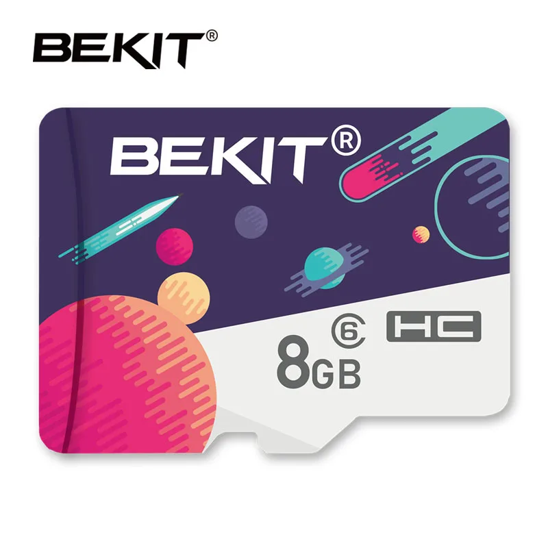Bekit micro sd карта 128 ГБ 256 ГБ 32 ГБ 64 ГБ 16 ГБ 8 ГБ карта памяти micro sd карта SDXC SDHC класс 10 флэш-накопитель для камеры смартфона - Емкость: SU-8GB-LUO