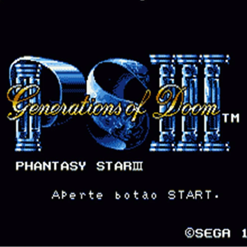 Игровая карта Phantasy Star 3 16 бит MD для Sega Mega Drive Genesis | Электроника