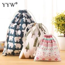 Женская многоразовая сумка для покупок для печати Унисекс Складные хлопковые сумки для покупок на шнурке горячая Распродажа чехол