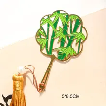 Новые популярные металлические закладки веер в форме панды маленькие портативные шикарные закладки для подарков NV99