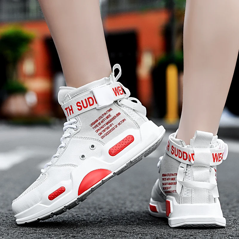 Men Super Cool Running Star Sneakers Spring High Top Trend Man Shoes Women Brand Comfortable Breathable Waterproof Walking Shoes