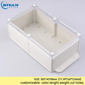 

Plastic diy case electronic junction box wall mounting waterproof plastic enclosure abs instrument outdoor box 283*143*89mm IP68