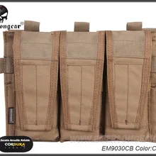 Emersongear AVS Тройная журнальная сумка снаряжение для военных игр для страйкбола пейнтбольное оборудование molle MAG Coyote коричневый EM9030CB