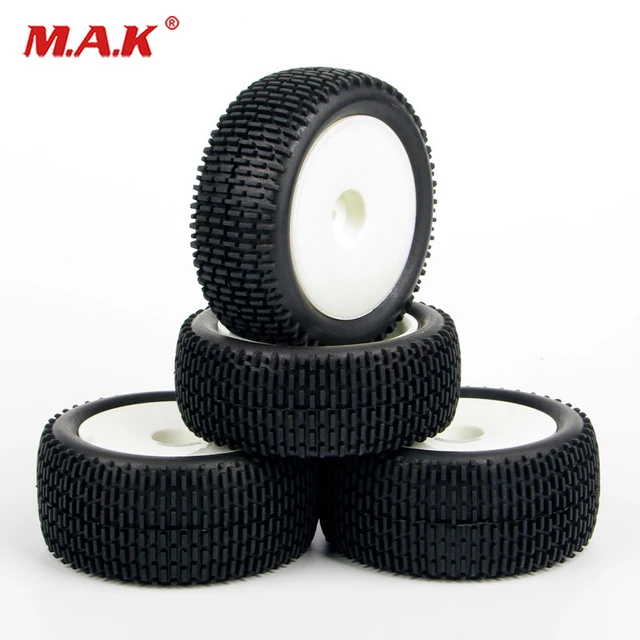 Best Price 4 PcS/SET Front and Rear Tyre Tires Wheel Rim For RC 1:10 Off-Road Buggy Car 25024+2701