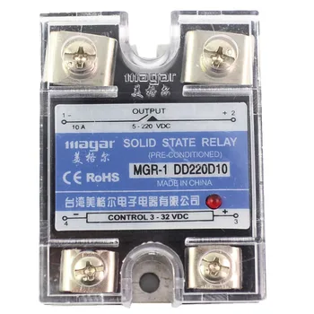 

SSR-10A DD DC-DC Solid State Relay input 3-32VDC output 5~220VDC Control