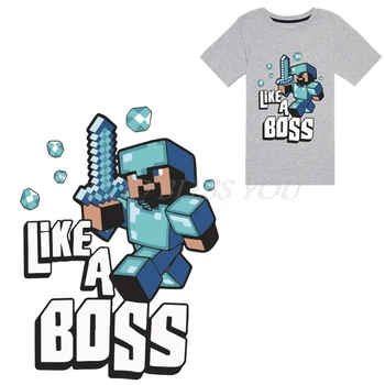

Like A Boss Iron On Patch DIY Heat Transfer Sticker Applique Clothing Fabric Drop Shipping
