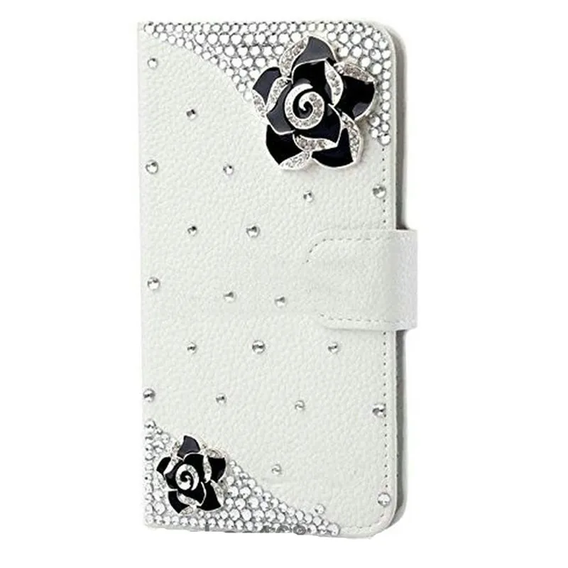 Cat and fish Luxury Handmade Stand Flip Leather Bling Diamond phone Case For Sony Xperia L S36H C2105 C2104 Phone Bag |