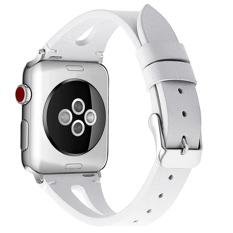 Кожаный ремешок для iWatch серии 4 3 2 1 браслет для Apple Watch кожаный ремешок 38 мм 42 мм ремешок из натуральной кожи 42 мм 44 мм - Цвет ремешка: B