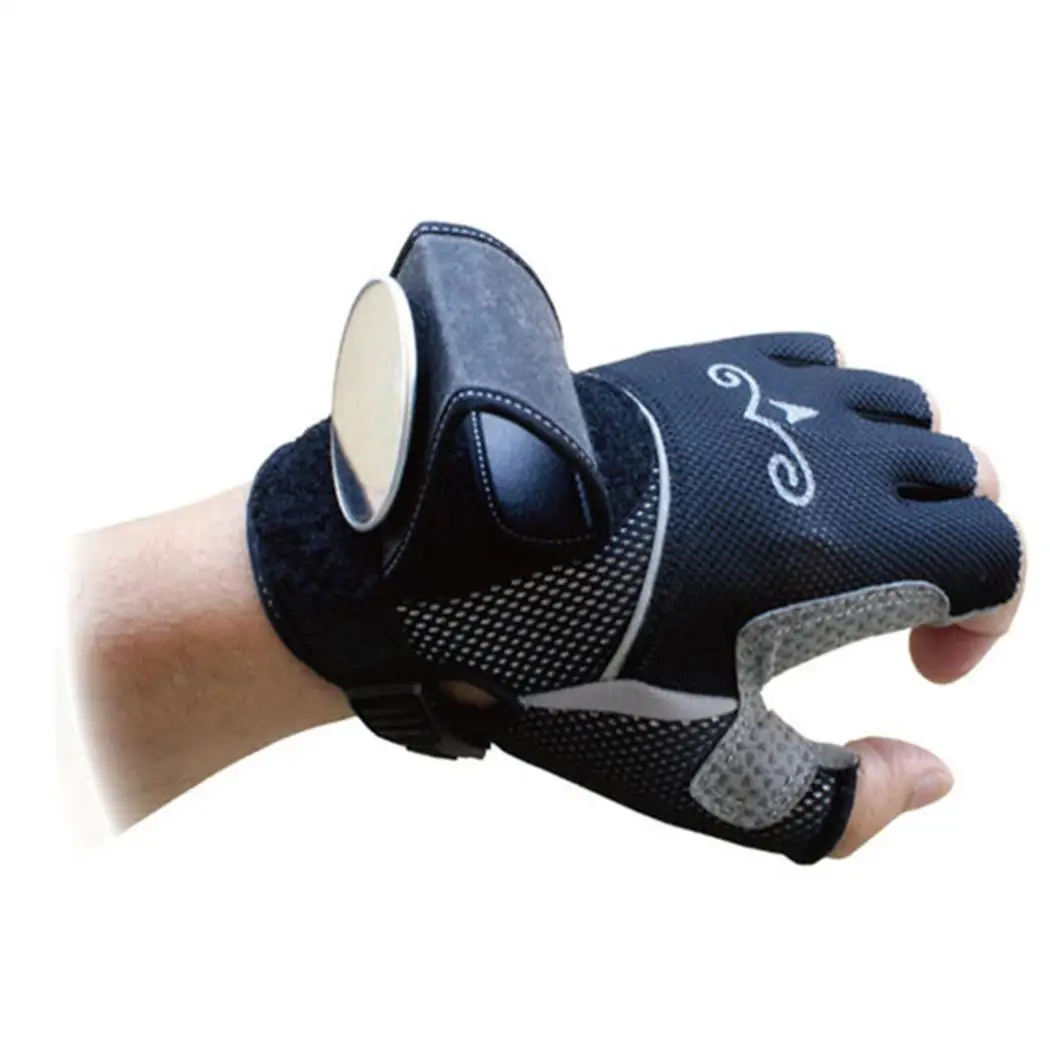 

Half Finger Outdoor Adjustable Rear View Mirror Anti-slip Cycling Gloves