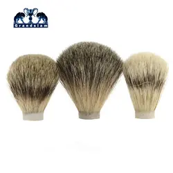 Zy волос узел для DIY Для мужчин бритья бороды Кисточки 19/60 21/70 Pure Badger 18/60 щетины 3 узлов/комплект