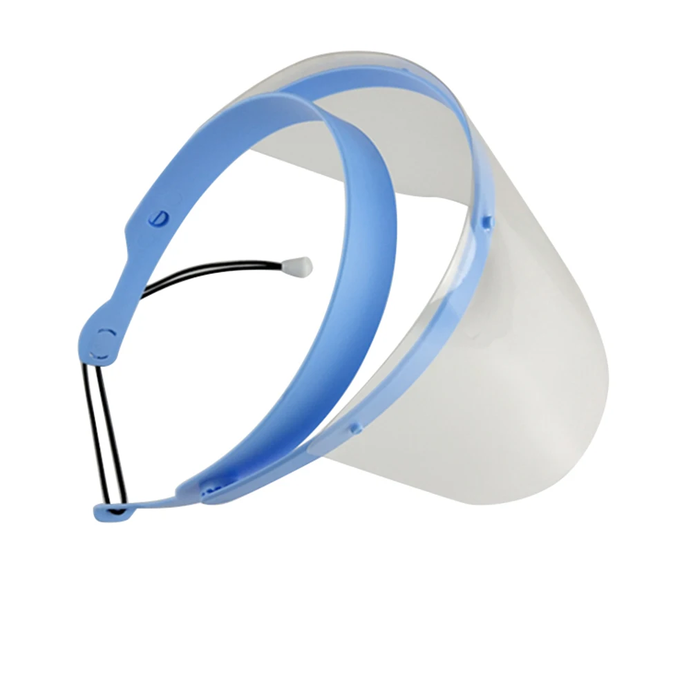 Профессиональный пластиковый стоматологический щит для лица для стоматолога защитный Съемный 1 рамка с 10 козырьком пленки Анти-туман пылезащитный