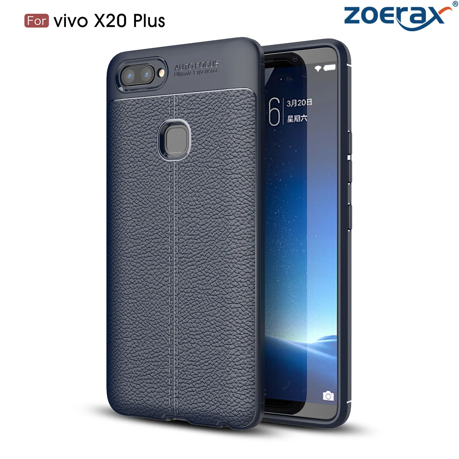 Zoerax Обложка BBK VIVO X20 Plus Роскошные Dermatoglyph Мягкие TPU силиконовая антидетонационных