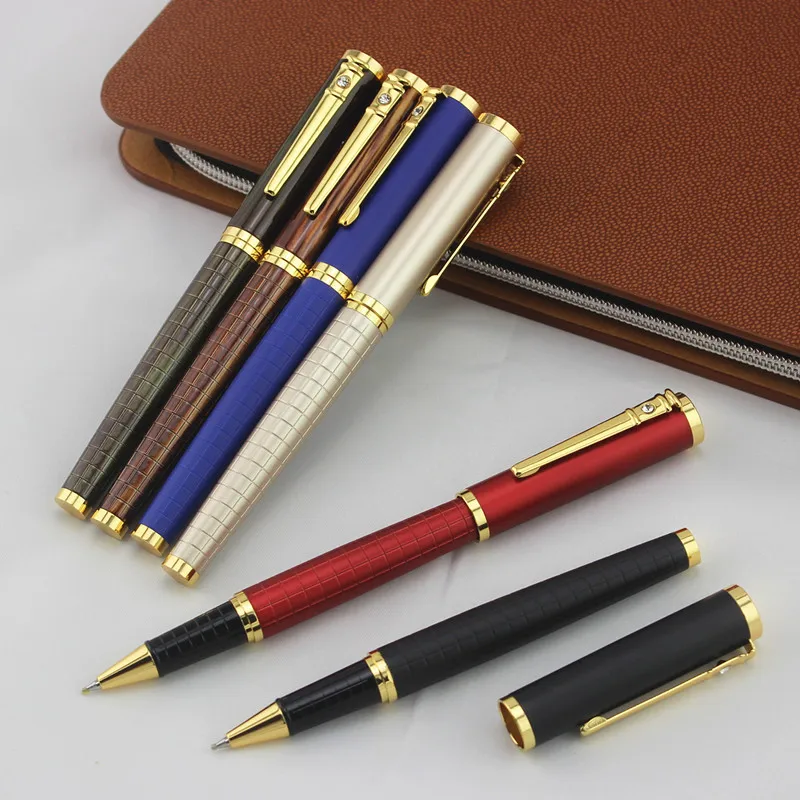 

DIKA WEN High Quality Brand Metal Rollerball Pen Luxury Ball Point Pens For Writing Office School Suppliers Korean Stationery