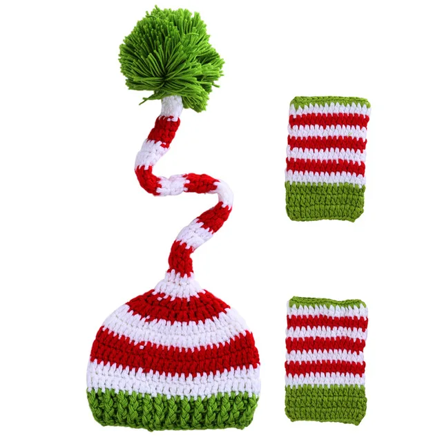 Baby-Photography-Props-Newborn-Girls-Boys-Wool-Red-and-Green-Christmas-Hat-Legging-Crochet-Knit-Costume.jpg_640x640