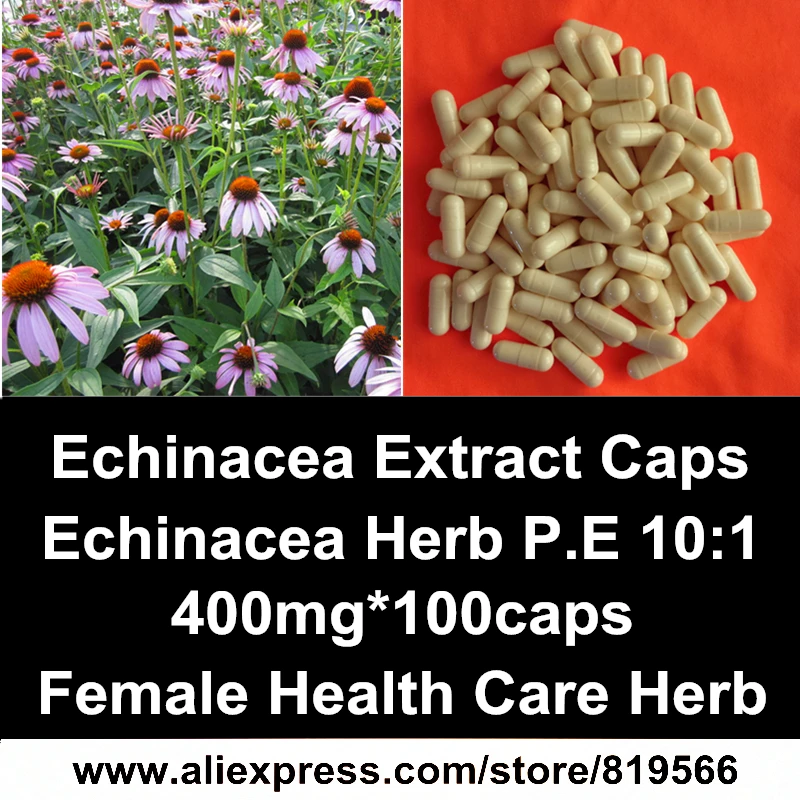 

Echinacea Purpureac Extract Capsules Natural Echinacea Herb P.E Powder Caps Immune System Health Care Dietary Supplements