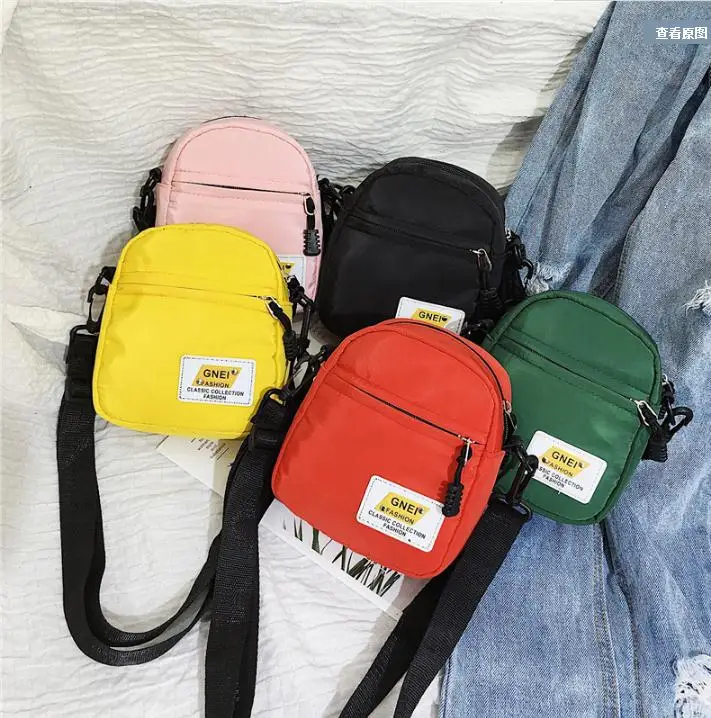 

Fashion Unisex Small Messenger Shoulder Bags Nylon Sports Casual Phone Mini Purse New Teenage Girls Boy Cool Style Crossbody Bag