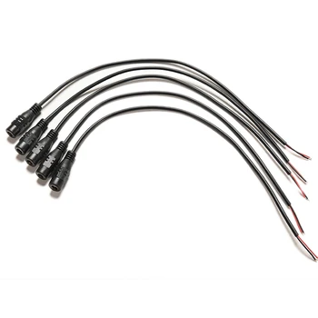 

5 pcs Female DC Power Supply Cable Adapter Plug for CCTV Camera 2.1 mmX5.5 mm