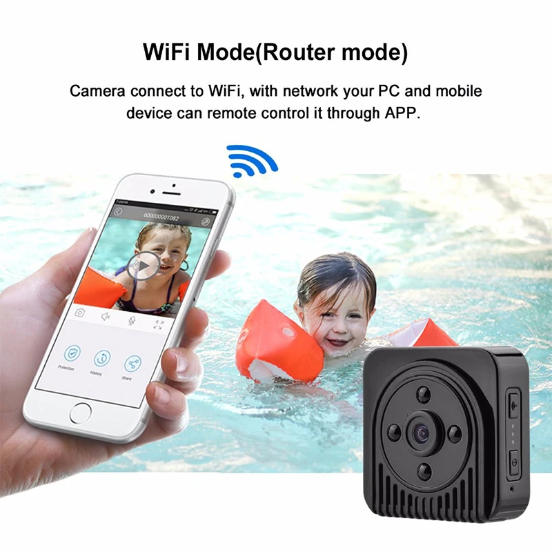 H5 Мини Wi-Fi Ночное видение видеокамеры 720 P HD Беспроводной дистанционный Магнитный Камера Спорт на открытом воздухе бытовой видео Регистраторы Micro SD/ TF