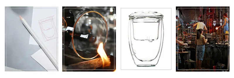INMYLIFE Brandnew двойной слои стекло чай кофе кружки, чашки с фильтром и крышкой путешествия Подарочная кружка 250 мл/8,5 унций