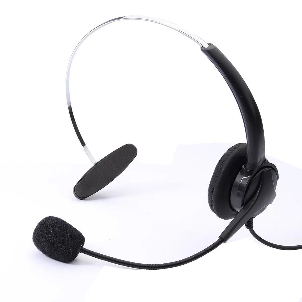 Гарнитура фото Phone headset headset call center earphone headband microphone RJ11 adapter head